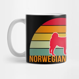 Norwegian Buhund Vintage Silhouette Mug